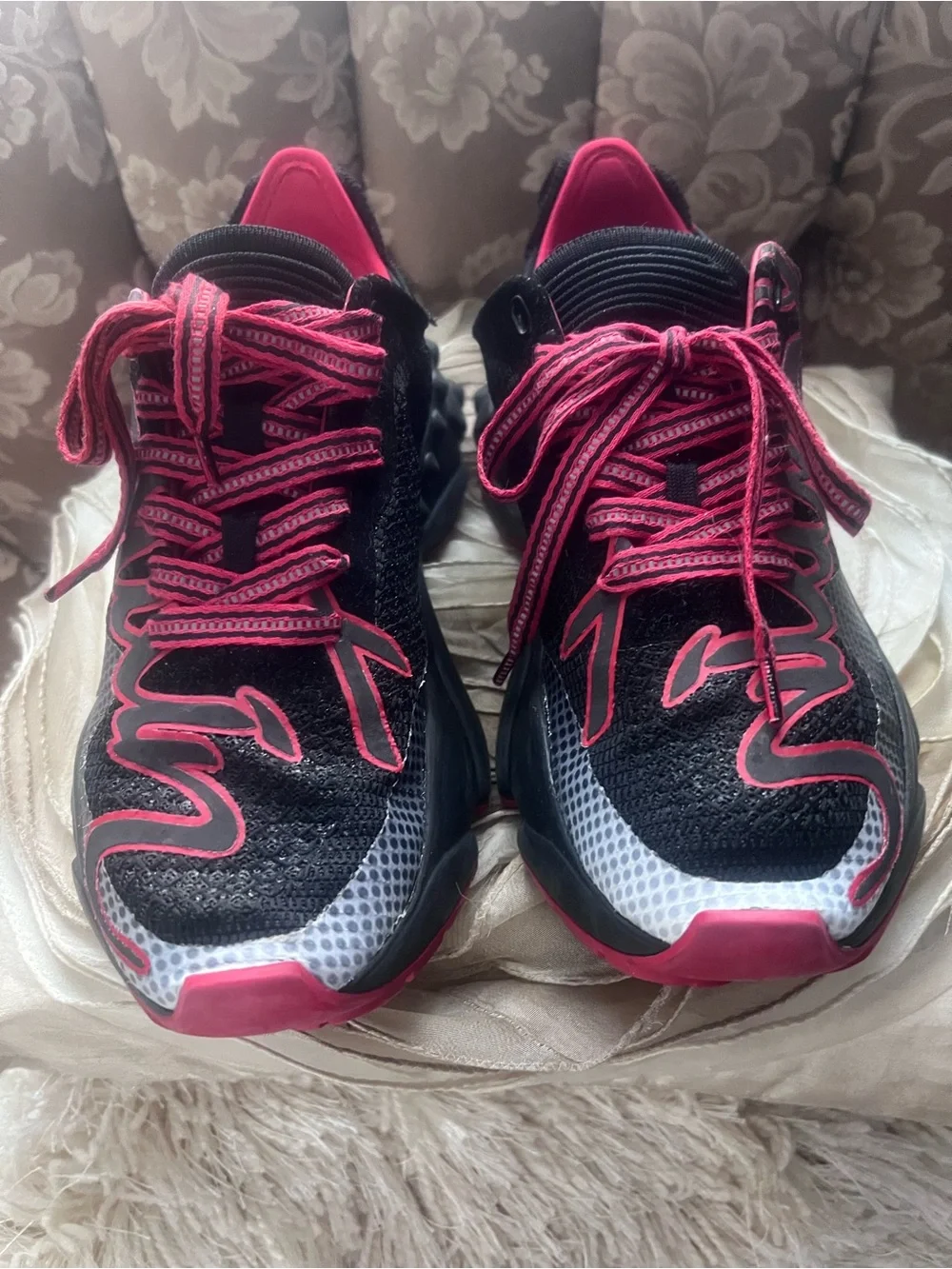 Christian Louboutin Black and Red Men's Sneakers